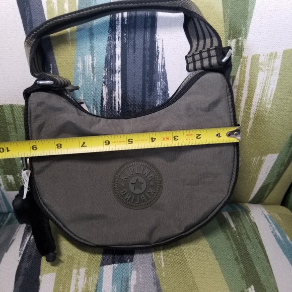 Kipling Malise Satchel In Green Moss With Monkey - Picture 4 of 13